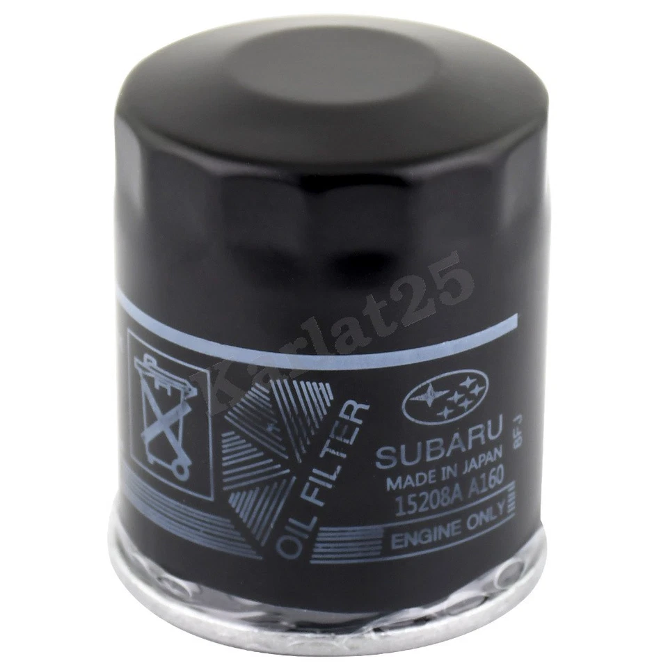 Paquete de 3 filtros de aceite de motor originales Subaru 15208AA160 Impreza Legacy hechos en Japón Foto 3 de 4