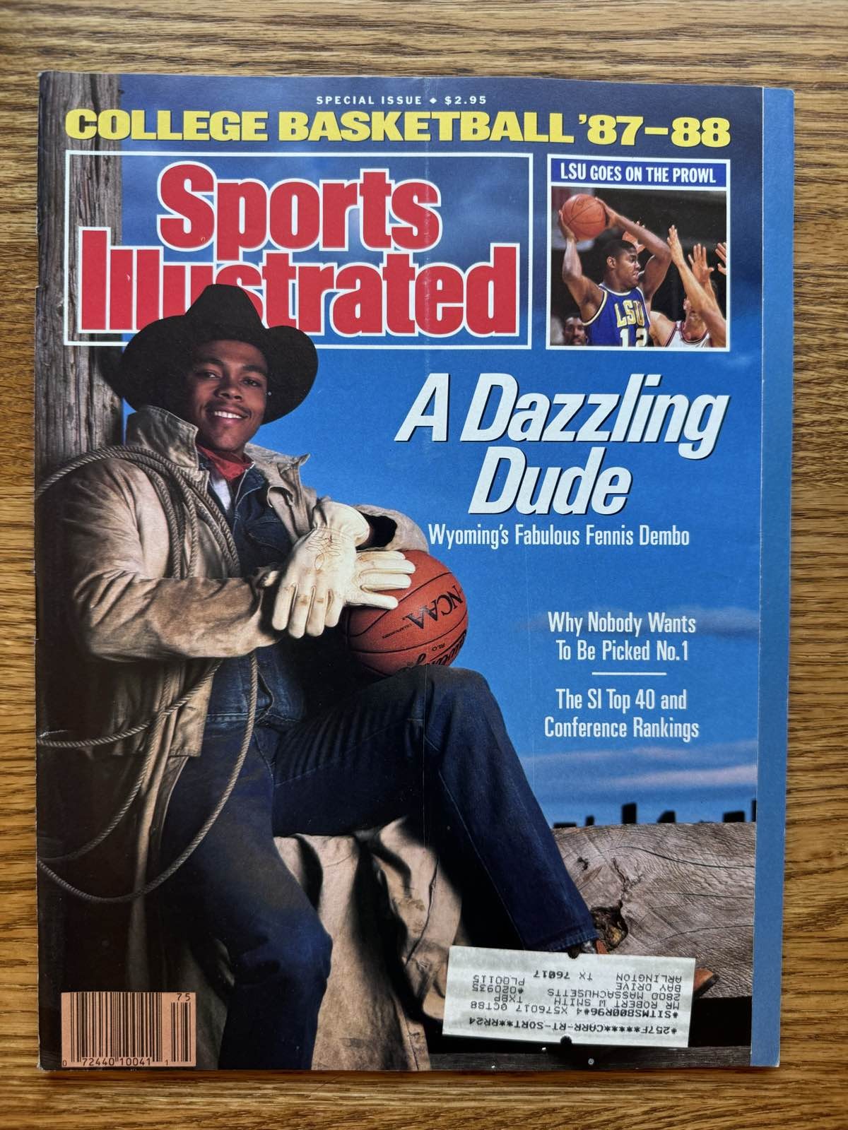 Sports Illustrated Nov 18 1987 College Basketball Fennis Dembo