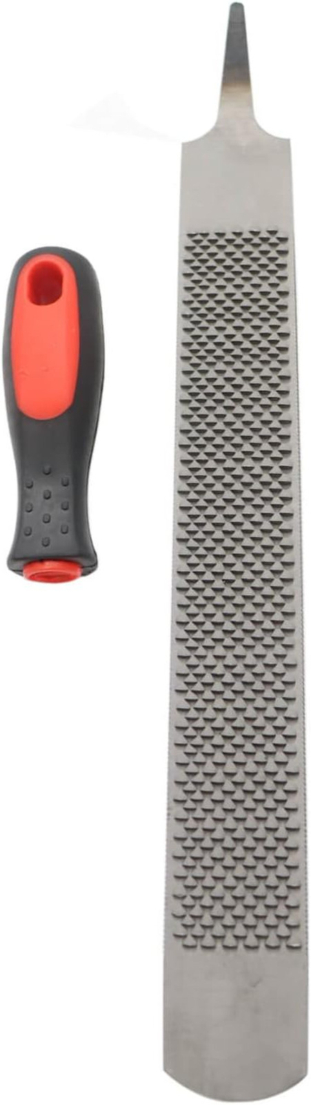 18 Inch Hoof Rasp, Horseshoe File with Rubber Handle, Carbon Steel Farrier File 