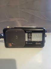 Vintage Sony Radio Model No. ICF - 760L Black tested and working