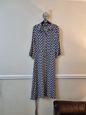 Ladies Multi coloured F&F button up Dress size 16 Great Condition