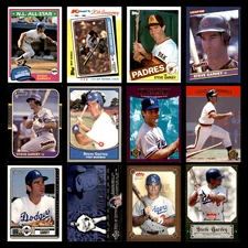 Steve Garvey Lot 12 Different Baseball Cards 1981-2006 LA Dodgers/SD Padres