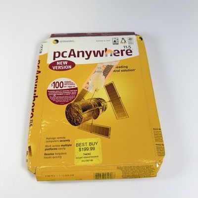 Symantec PcAnywhere 11.5 Windows Linux Remote Access PC CD-ROM Retail Box