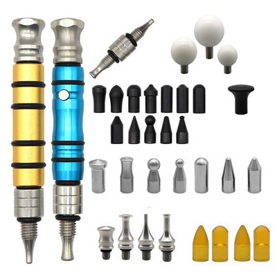 34 Pcs Paintless Dent Removal Tool Kit, Pen Shape VIP Knockdown Tap Down Tool...