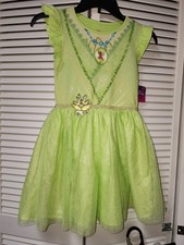 New Disney Princess Tiana Cosplay Tutu Tulle Dress Girls