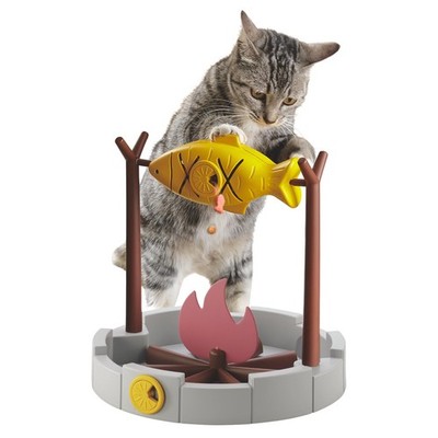 Cats Slow Feeder Toy - 11 Treat Dispenser Puzzle Bowl for Dry Food  Snacks
