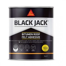 904 Roof Felt Adhesive | Sika Everbuild Black Jack | Weatherproof Protection 1L