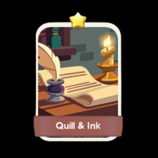 Quill and Ink 1 Star Monopoly Go Sticker