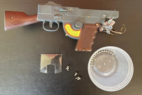 Vintage Marx Electro Shot Shooting Gallery TOY GUN BBs, Mounting Screws, Shield