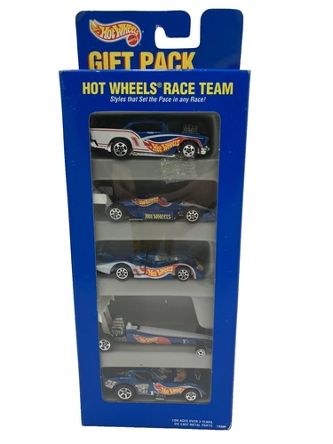 Hot Wheels Vintage New 1995  Race Team Gift Pack # 13506 5 Car Set New In Box