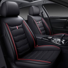 5 Seat Full Set Car Seat Cover Luxury Leather Universal Front Rear Back Cushion