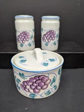 Fruttie Tabletops Unlimited Sugar Bowl with Lid and Salt and Pepper Shaker Set