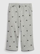 NEW 35 GAP x Disney Minnie Mouse Gray Fleece Wide Leg Sweatpants Size 3T