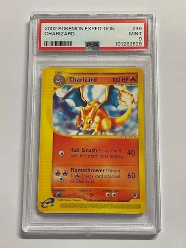 Pokemon PSA 9 CHARIZARD 39/165 Expedition - 2002 ENG ENGLISH