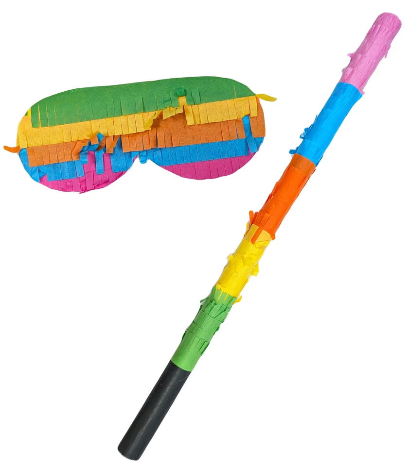 Riesige 54 cm Regenbogen Esel Smash N' Bash hängende Pinata Kinder Party Spiel - Bild 4 von 4