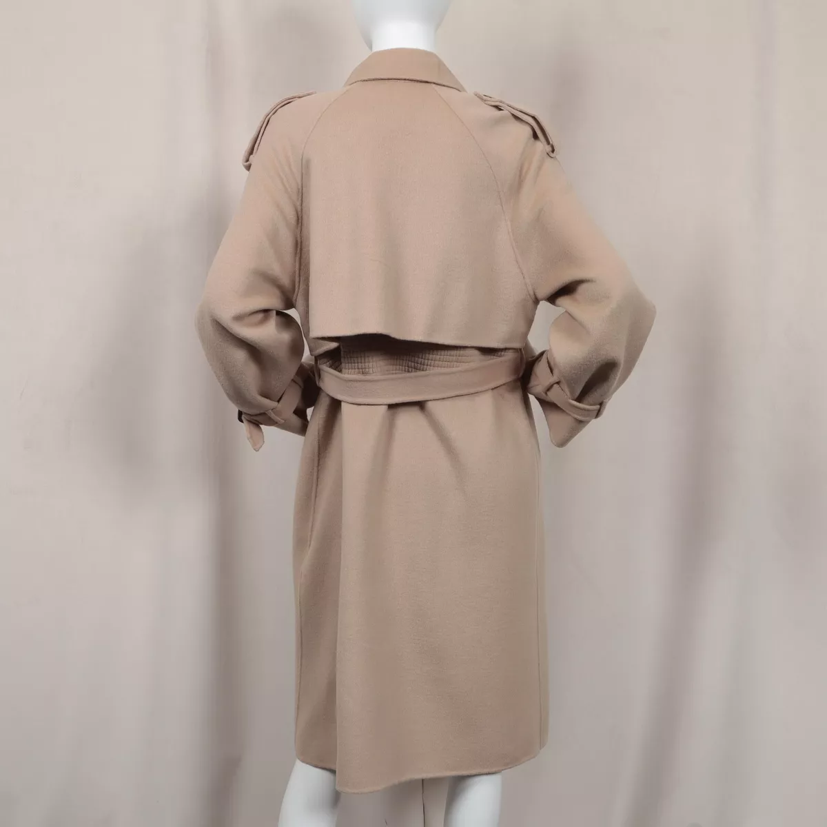maje checked double face coat