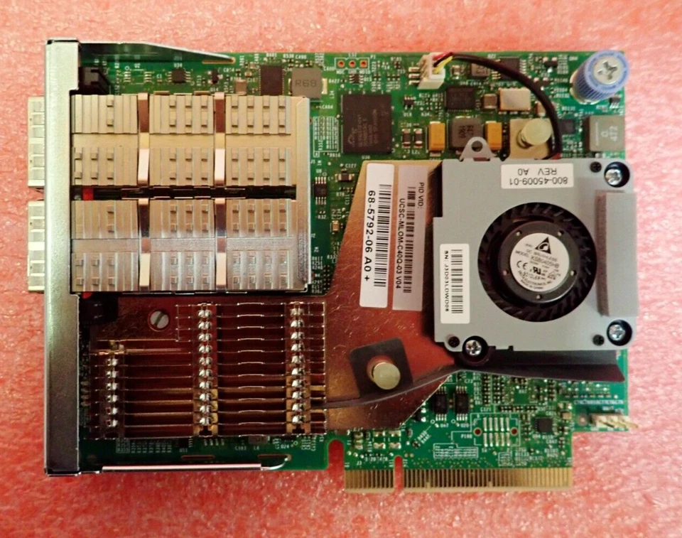 Cisco UCS VIC 1387 Dual Port 40Gb QSFP CNA MLOM Module UCSC-MLOM-C40Q-03 - Image 3 of 4