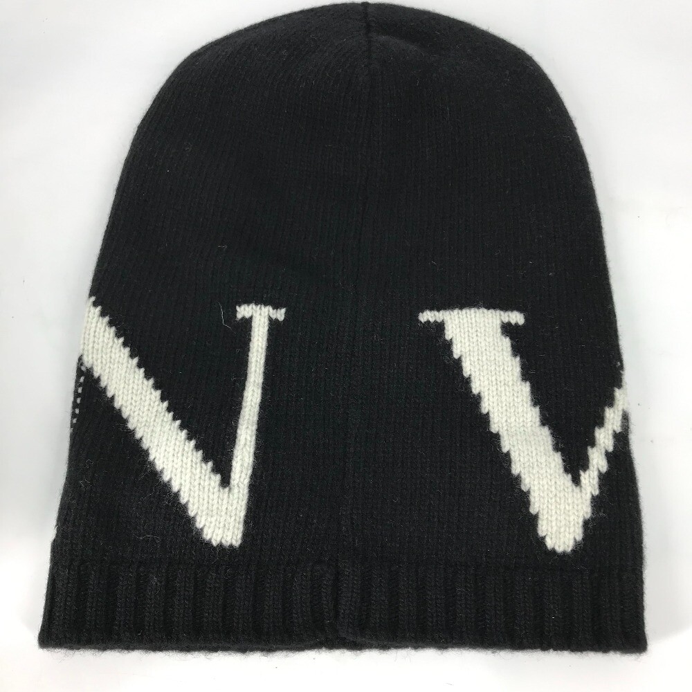 VALENTINO VLTN logo balaclava beanie hat knit hat knit cap VALENTINO VLTN logo balaclava beanie hat knit hat knit cap