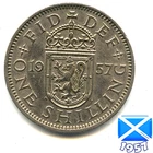 Photo of a 1957 Elizabeth II Shilling from an eBay listing that sold on May 30, 2026