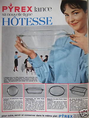 WERBUNG PYREX STARTET SEINE NEUE LINIE HOSTESSE LES PLAT