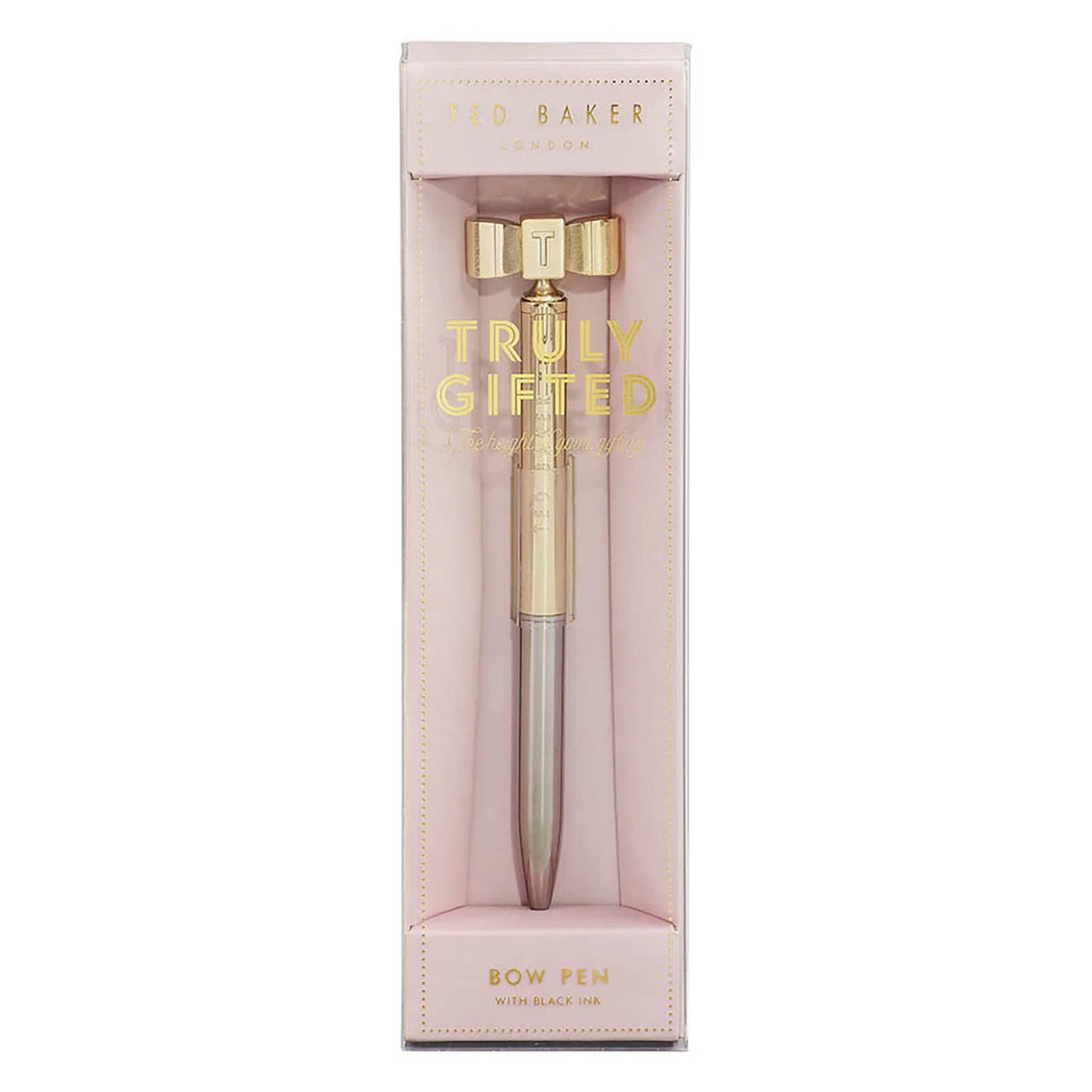 Ted Baker Gold Signature Bow Ballpoint Pen in Presentation Gift