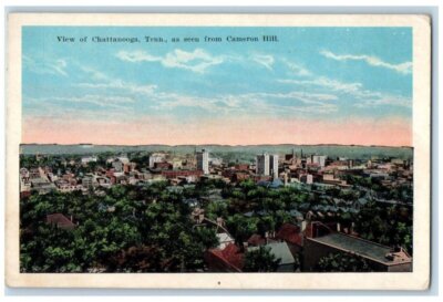 Bird's Eye View Of Chattanooga Tennessee As Seen From Cameron Hill Old Photo