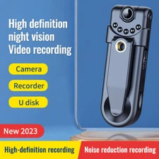 180° Rotate 1080P HD Camcorder Mini Police Body Camera Video DVR IR Night Clip
