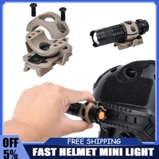 Tactical Helmet Light Mini Flashlight Telescopic Zoom Hunting FAST Helmet Lamp