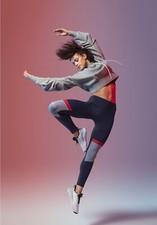 Reebok Meet You There Block Color Active Leggings XL 80