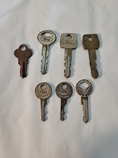 Vtg Cut Ford Car Truck Keys Ignition Door Glove Box Lot Of 7 Art