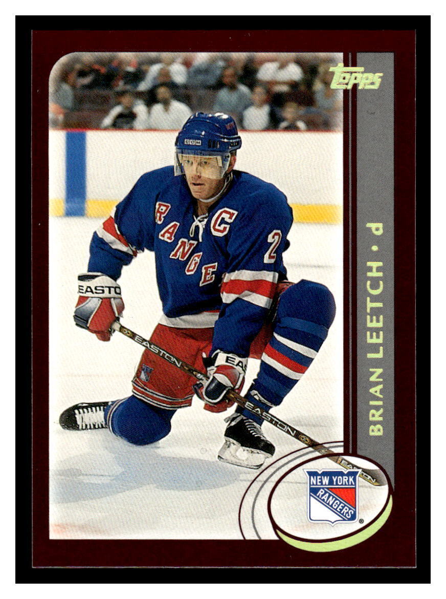 2002 Topps Factory Set Gold #57 Brian Leetch - New York Rangers - HOF
