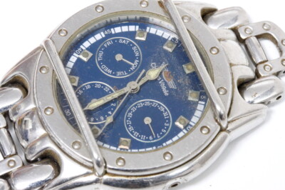 Charles Vögele CV-7527 chrono quartz watch for repairs, for parts       -15669