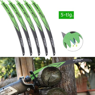 WORKPRO 5-tlg. Säbelsägeblätter Holzschnitt,380 mm 6TPI Sägeblätter Set