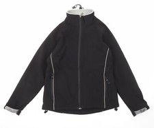 Clique Womens Black Windbreaker Jacket Size 8