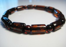 Genuine Cognac Amber Baltic Amber Bracelet 8 in  