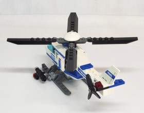 Lego City POLICE HELICOPTER #7741 COMPLETE w Instructions & Minifigs NO Box