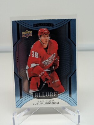 2020-21 Upper Deck Allure Hockey Blue Rookie #116 Gustav Lindstrom Red Wings