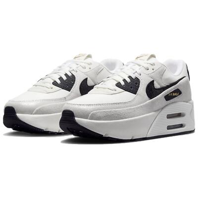 Level SS/New - Nike Air Max 90 LV8 White Metallic Gold Black W