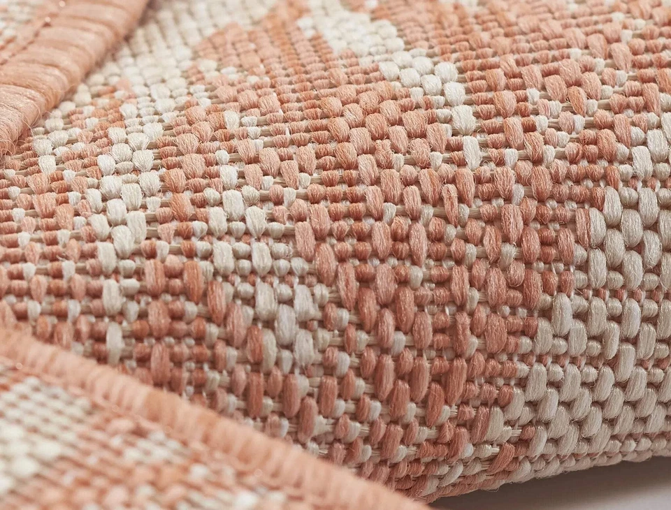 Momeni Riviera Transitional Indoor/Outdoor Area Rug, Coral, 6'6" X 9' - Image 4 of 4