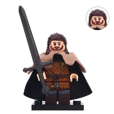 Lord Eddard Stark Game Of Thrones Warrior Lego Moc Minifigure Gift For Kids Ebay