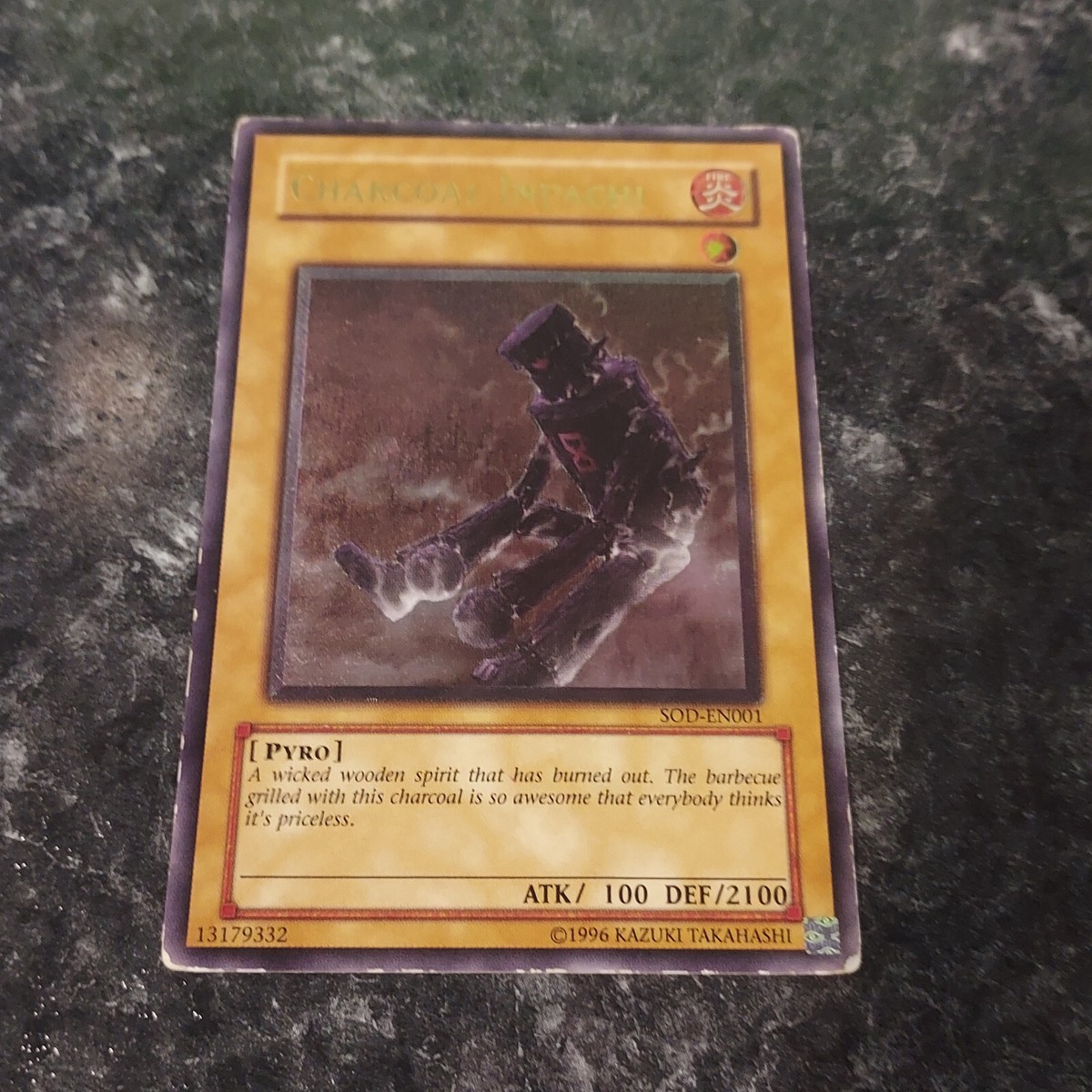 Charcoal Inpachi SOD-EN001 Ultimate Rare Foil Holo Yugioh Yu Charcoal Inpachi SOD-EN001 Ultimate Rare Foil Holo Yugioh Yu