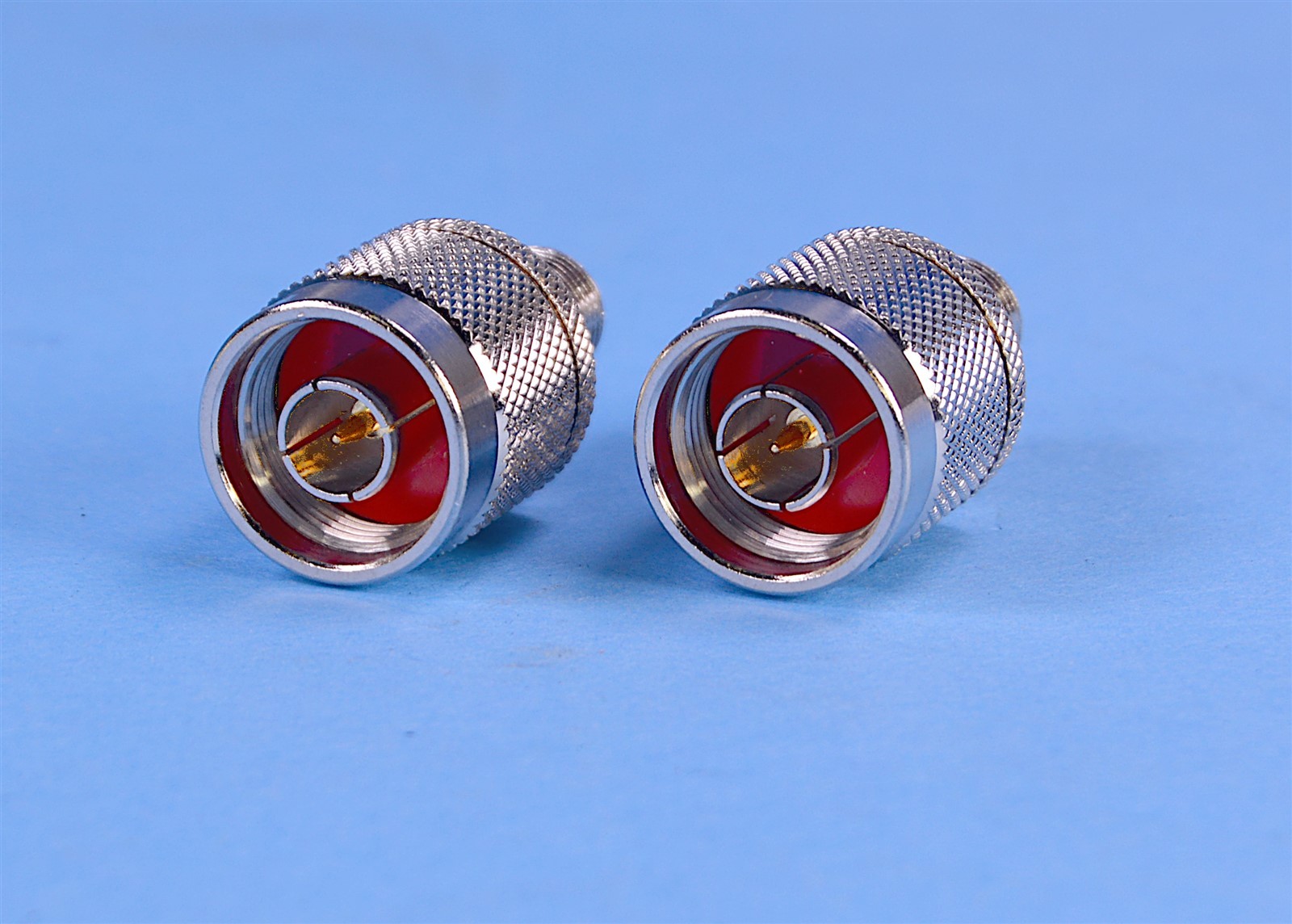 2 (Two) 50-Ohm Wilson N-Type Male to Female Connector Adapters P/N: 971128