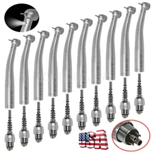 Dental Fiber Optic LED High Speed Handpiece Air Turbine / 6Pin Quick Coupler