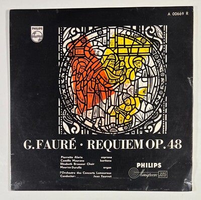 Gabriel Fauré: Requiem op. 48 - Jean Fournet LP 25cm 10'' 1954 PHILIPS A 00669 R