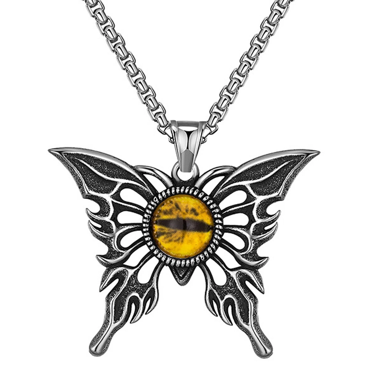 Butterfly evil outlet eye necklace
