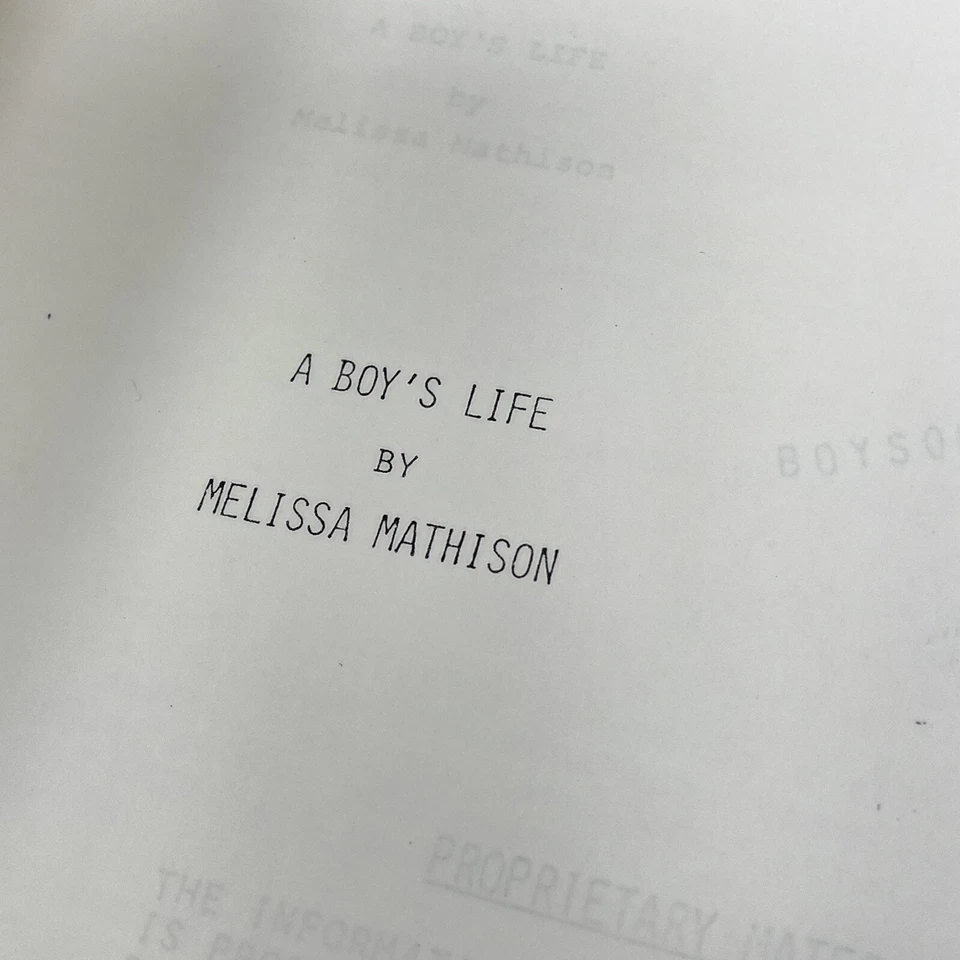 ET Movie Script Rare 1981 A Boys Life Original Willian Kotzwinkle Copy BOY00062 - Image 3 of 4
