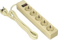 Seven Star 220 Volt Surge Protector 5 Socket Power Strip 220V-240V For Export 