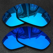 Blue Deep Blue Polarized Replacement Lenses For-Oakley Straight Jacket 2007