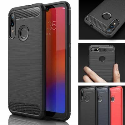 NOT SPECIFIED for Motorola Moto E6 Plus, E6 Play Premium Carbon Fibre Protective Case Cover