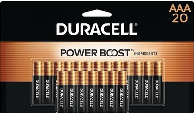 New Duracell Coppertop AAA Alkaline Battery Power boost March 2035 - 20 Count